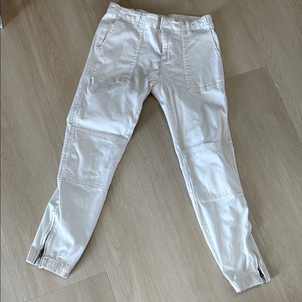 Calvin Klein Men's White Cargo Pants